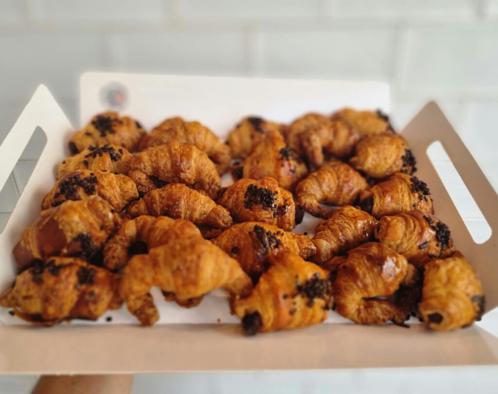 Bandeja de croissants mini