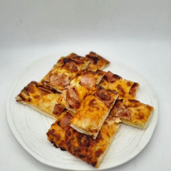 Coca salada de beicon