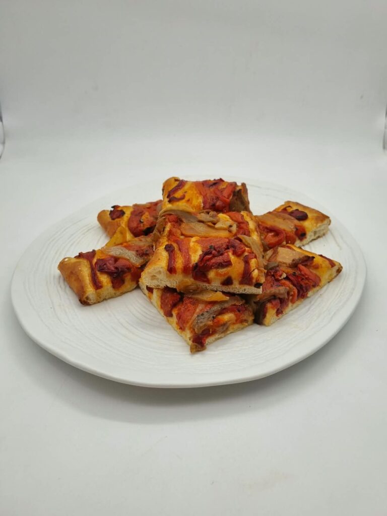 Coca salada de escalivada