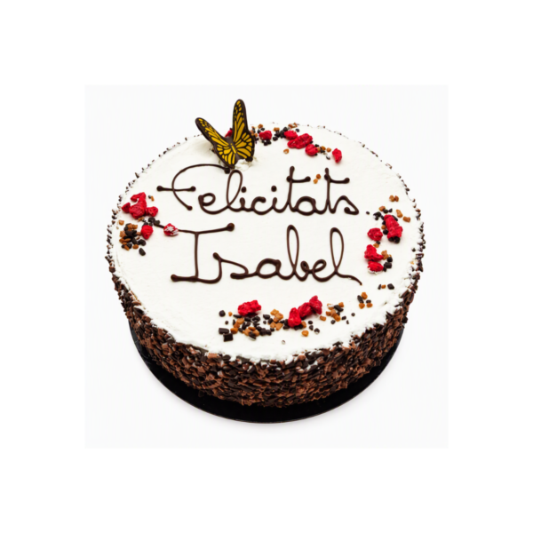 Bizcocho relleno de crema de chocolate